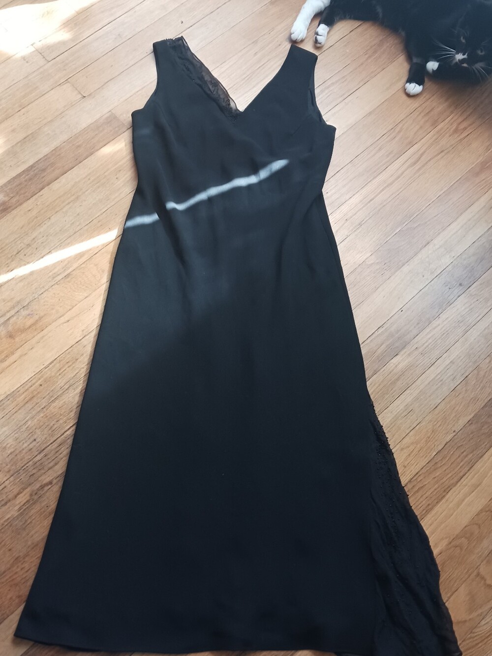 Jones New York Silk Beaded Dress
